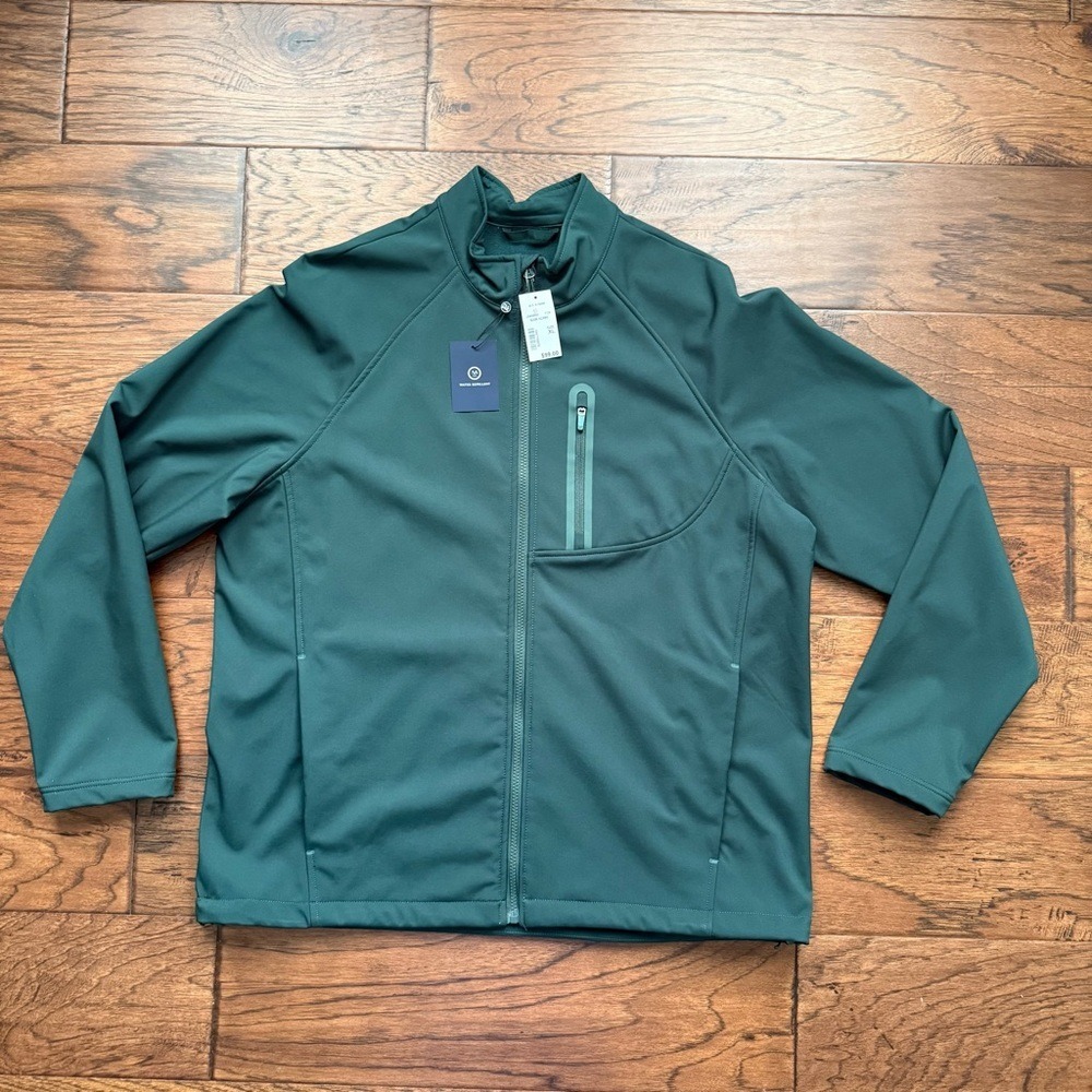 Jos. A. Bank Traveler Men's Jacket Softshell Tech Goprcore Utility Green XL